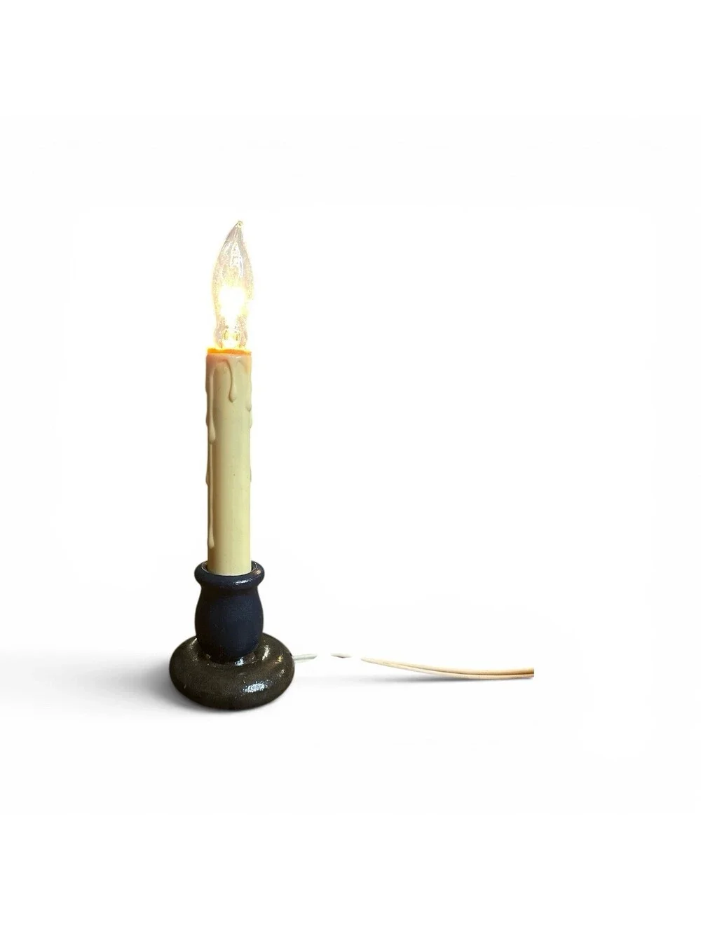 Vintage Electric Candle Lamp with Plug